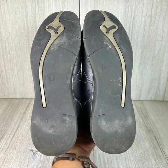 RARE Y2K Puma Nuala Leather Japanese Style Mule Shoe Vintage Italy Womens Size 8 - Picture 8 of 10